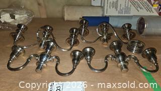 MaxSold Auction: Birks Sterling Silver Double-Arm Wall Sconces  and 2 non Sterling sconces B - Mississippi Mills (Ontario, Canada) Moving Online Auction - Vaughan Street