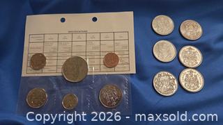 MaxSold Auction: Canadian Coins Lot 1950s–1960s: 50¢, $1, 10¢, 5¢, 1¢ - Mississippi Mills (Ontario, Canada) Moving Online Auction - Vaughan Street