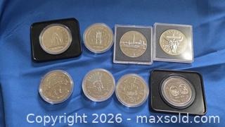 MaxSold Auction: Canadian Commemorative Silver Dollars - 1974, 1975, 1978  - Mississippi Mills (Ontario, Canada) Moving Online Auction - Vaughan Street