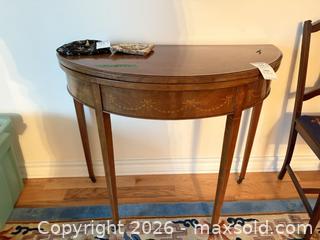 MaxSold Auction: Demilune Console Table B - Mississippi Mills (Ontario, Canada) Moving Online Auction - Vaughan Street