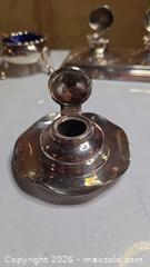 MaxSold Auction: Silver Desk Set with Salt Cellar & Spoons B - Mississippi Mills (Ontario, Canada) Moving Online Auction - Vaughan Street