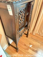 MaxSold Auction: Solid Wood Gothic Carved Antique Cabinet C - Mississippi Mills (Ontario, Canada) Moving Online Auction - Vaughan Street