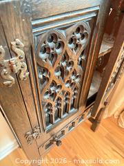 MaxSold Auction: Solid Wood Gothic Carved Antique Cabinet C - Mississippi Mills (Ontario, Canada) Moving Online Auction - Vaughan Street