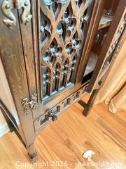 MaxSold Auction: Solid Wood Gothic Carved Antique Cabinet C - Mississippi Mills (Ontario, Canada) Moving Online Auction - Vaughan Street