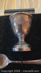 MaxSold Auction: Sterling Silver Egg Cup & Spoon Sets (Two) - Sheffield Hallmarks A - Mississippi Mills (Ontario, Canada) Moving Online Auction - Vaughan Street