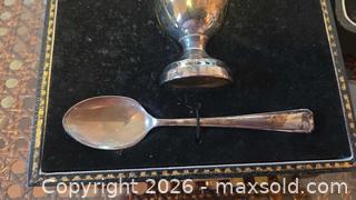 MaxSold Auction: Sterling Silver Egg Cup & Spoon Sets (Two) - Sheffield Hallmarks A - Mississippi Mills (Ontario, Canada) Moving Online Auction - Vaughan Street