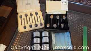 MaxSold Auction: Sterling Silver Leopard Motif Coffee Spoons, Napkin Rings A - Mississippi Mills (Ontario, Canada) Moving Online Auction - Vaughan Street