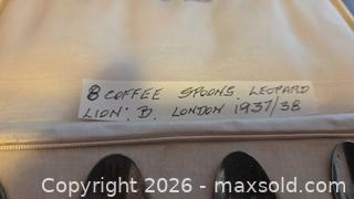 MaxSold Auction: Sterling Silver Leopard Motif Coffee Spoons, Napkin Rings A - Mississippi Mills (Ontario, Canada) Moving Online Auction - Vaughan Street