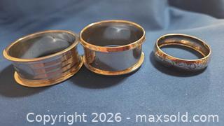 MaxSold Auction: Sterling Silver Napkin Rings with Gilt Interiors A - Mississippi Mills (Ontario, Canada) Moving Online Auction - Vaughan Street