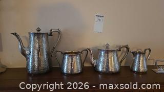 MaxSold Auction: Sterling Silver Ornate Victorian Tea Set (Hallmarked) A - Mississippi Mills (Ontario, Canada) Moving Online Auction - Vaughan Street