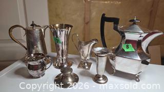 MaxSold Auction: Sterling Silver Tea & Coffee Ware by Walker & Hall and English Makers B - Mississippi Mills (Ontario, Canada) Moving Online Auction - Vaughan Street