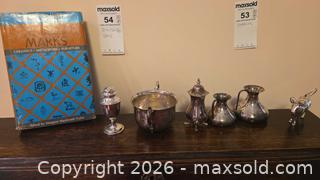 MaxSold Auction: Sterling Silver Tea Service Pieces with Novelty Cow Creamer B - Mississippi Mills (Ontario, Canada) Moving Online Auction - Vaughan Street