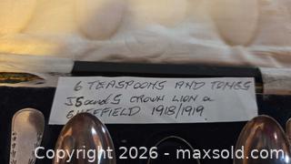 MaxSold Auction: Sterling Silver Teaspoons, Coffee Spoons & Sugar Tongs, Sheffield A - Mississippi Mills (Ontario, Canada) Moving Online Auction - Vaughan Street