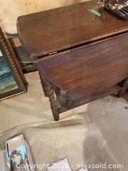 MaxSold Auction: Vintage Oak Drop-Leaf Table C - Mississippi Mills (Ontario, Canada) Moving Online Auction - Vaughan Street