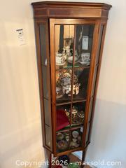 MaxSold Auction: Wood Corner Curio Cabinet C - Mississippi Mills (Ontario, Canada) Moving Online Auction - Vaughan Street