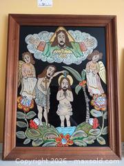 MaxSold Auction: Signed Reverse Painted Glass Baptism Icon B - Toronto (Ontario, Canada) Estate Sale Online Auction - Moore Avenue