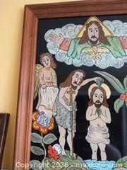 MaxSold Auction: Signed Reverse Painted Glass Baptism Icon B - Toronto (Ontario, Canada) Estate Sale Online Auction - Moore Avenue