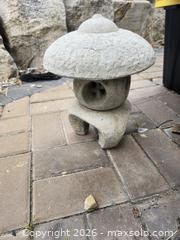 MaxSold Auction: Small Gray-Beige Concrete Japanese Pagoda Garden Lantern - Richmond (British Columbia, Canada) SELLER MANAGED Downsizing Online Auction - Riverside Way (STORAGE)
