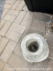 MaxSold Auction: Small Gray-Beige Concrete Japanese Pagoda Garden Lantern - Richmond (British Columbia, Canada) SELLER MANAGED Downsizing Online Auction - Riverside Way (STORAGE)