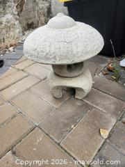 MaxSold Auction: Small Gray-Beige Concrete Japanese Pagoda Garden Lantern - Richmond (British Columbia, Canada) SELLER MANAGED Downsizing Online Auction - Riverside Way (STORAGE)