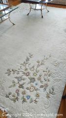 MaxSold Auction: Area Rug Cream/Ivory Floral Wool D - Port Hope (Ontario, Canada) Estate Sale Online Auction - Sherbourne Street