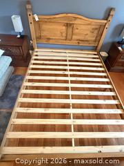 MaxSold Auction: Full/Double Solid Wood Rustic Farmhouse Bed Frame with Headboard D - Port Hope (Ontario, Canada) Estate Sale Online Auction - Sherbourne Street