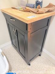 MaxSold Auction: Kitchen Island Cart with Butcher Block Top, Wheels, Drawer D - Port Hope (Ontario, Canada) Estate Sale Online Auction - Sherbourne Street