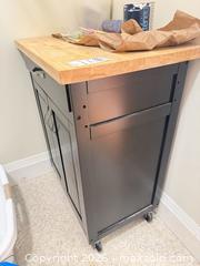 MaxSold Auction: Kitchen Island Cart with Butcher Block Top, Wheels, Drawer D - Port Hope (Ontario, Canada) Estate Sale Online Auction - Sherbourne Street