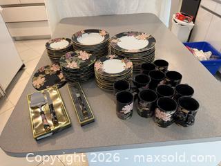 MaxSold Auction: Fitz and Floyd “Cloisonne Peony” Dinnerware Collection - Vaughan (Ontario, Canada) SELLER MANAGED Estate Sale Online Auction - Rodeo Drive