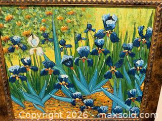 MaxSold Auction: Vibrant Framed Floral Oil on Canvas Painting - Vaughan (Ontario, Canada) SELLER MANAGED Estate Sale Online Auction - Rodeo Drive