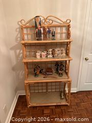 MaxSold Auction: Vintage 1970's Coastal Rattan Baker's Rack - Vaughan (Ontario, Canada) SELLER MANAGED Estate Sale Online Auction - Rodeo Drive