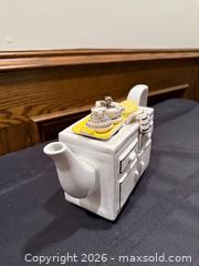 MaxSold Auction: Vintage Ceramic Kitchen Sink Teapot designed by Paul Cardew for South-West Ceramics, 1989 - Vaughan (Ontario, Canada) SELLER MANAGED Estate Sale Online Auction - Rodeo Drive