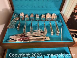 MaxSold Auction: Vintage William Adams Stainless Flatware Set- Service for 12 - Vaughan (Ontario, Canada) SELLER MANAGED Estate Sale Online Auction - Rodeo Drive