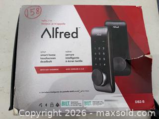 MaxSold Auction: Alfred DB2-B Smart Touchscreen Deadbolt - Black - Toronto (Ontario, Canada) SELLER MANAGED Downsizing Online Auction - Palamar Road