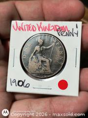 MaxSold Auction: 1906 United Kingdom One Penny Edward VII - South Frontenac (Ontario, Canada) SELLER MANAGED Downsizing Online Auction - Battersea Road