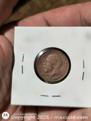 MaxSold Auction: 1913 United Kingdom Farthing - George V Bronze - South Frontenac (Ontario, Canada) SELLER MANAGED Downsizing Online Auction - Battersea Road