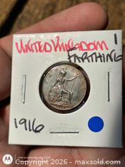 MaxSold Auction: 1916 United Kingdom Bronze Farthing Coin - South Frontenac (Ontario, Canada) SELLER MANAGED Downsizing Online Auction - Battersea Road