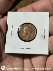 MaxSold Auction: 1919 Great Britain Farthing Coin - Bronze/Copper Alloy - South Frontenac (Ontario, Canada) SELLER MANAGED Downsizing Online Auction - Battersea Road