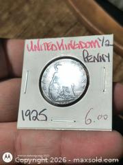MaxSold Auction: 1925 United Kingdom Half Penny, King George V - South Frontenac (Ontario, Canada) SELLER MANAGED Downsizing Online Auction - Battersea Road