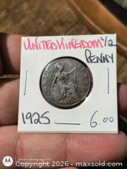MaxSold Auction: 1925 United Kingdom Half Penny, King George V - South Frontenac (Ontario, Canada) SELLER MANAGED Downsizing Online Auction - Battersea Road