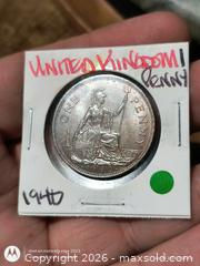 MaxSold Auction: 1940 United Kingdom One Penny Coin, George VI - South Frontenac (Ontario, Canada) SELLER MANAGED Downsizing Online Auction - Battersea Road