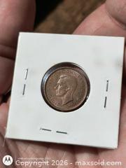 MaxSold Auction: 1944 United Kingdom Bronze Farthing, King George VI - South Frontenac (Ontario, Canada) SELLER MANAGED Downsizing Online Auction - Battersea Road