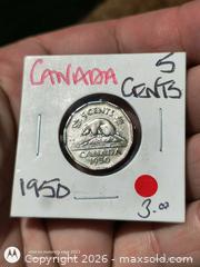 MaxSold Auction: 1950 Canada 5 Cent Coin (Nickel) - South Frontenac (Ontario, Canada) SELLER MANAGED Downsizing Online Auction - Battersea Road