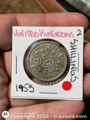 MaxSold Auction: 1953 United Kingdom 2 Shillings (Florin) Coin - South Frontenac (Ontario, Canada) SELLER MANAGED Downsizing Online Auction - Battersea Road