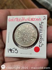 MaxSold Auction: 1953 United Kingdom Two Shillings (Florin) Coin - South Frontenac (Ontario, Canada) SELLER MANAGED Downsizing Online Auction - Battersea Road