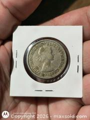 MaxSold Auction: 1953 United Kingdom Two Shillings (Florin) Coin - South Frontenac (Ontario, Canada) SELLER MANAGED Downsizing Online Auction - Battersea Road
