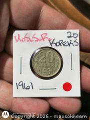 MaxSold Auction: 1961 USSR 20 Kopeks Coin - South Frontenac (Ontario, Canada) SELLER MANAGED Downsizing Online Auction - Battersea Road
