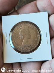 MaxSold Auction: 1966 United Kingdom One Penny Coin - Bronze - South Frontenac (Ontario, Canada) SELLER MANAGED Downsizing Online Auction - Battersea Road