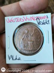 MaxSold Auction: 1966 United Kingdom One Penny Coin - Bronze - South Frontenac (Ontario, Canada) SELLER MANAGED Downsizing Online Auction - Battersea Road