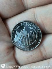 MaxSold Auction: 1999 Canada 25 Cent Commemorative Coin Queen Elizabeth II - South Frontenac (Ontario, Canada) SELLER MANAGED Downsizing Online Auction - Battersea Road